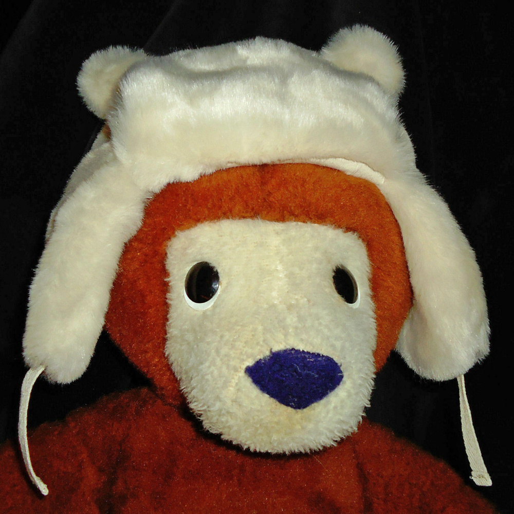 Baby Gap NWT Ivory Frost Faux Fur Bear Ear Trapper Hat 6-12 Months